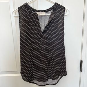 Loft Dark Gray Sleeveless Blouse- Size XS